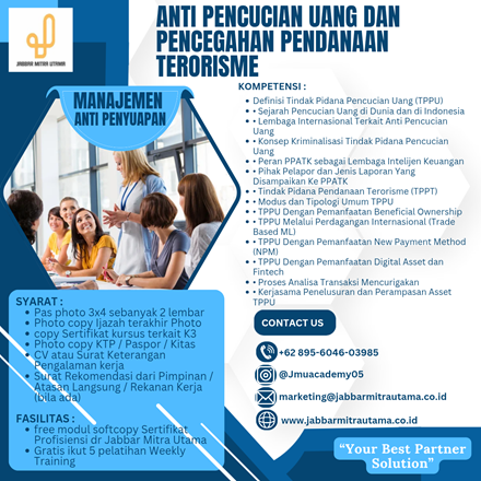 Anti Pencucian Uang dan Pencegahan Pendanaan Terorisme